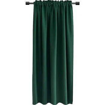 Mybesthome Cairo Blackout Zatemňovací závěs s řasící páskou, 135 × 160 cm, zelený, 1 ks