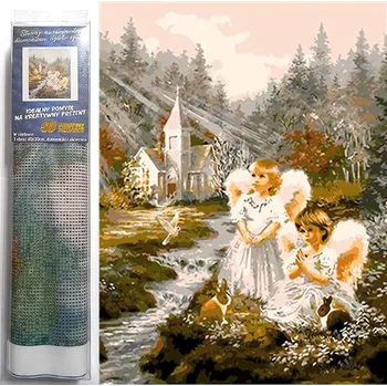 Diamantové malování NORIMPEX Andílci 30 × 40 cm