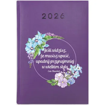 Kalendář Knižní kalendář 2026 A5 FunnyCase fialový