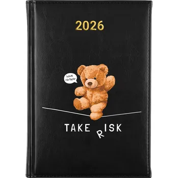 Kalendář Knižní kalendář 2026 A5 FunnyCase černý