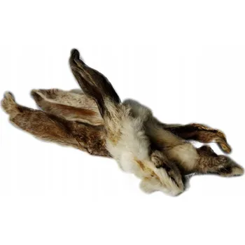 Pamlsek pro psa Sušené králičí ucho s kožešinou 3ks BALTO - přírodní kousátko pro psa