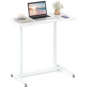 Obdélníkový psací stůl Costway 95 x 52 x 106 cm bílý