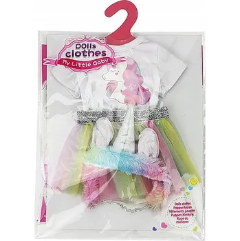 Doplněk pro panenku Šaty pro panenku ADAR Jednorožec 45 cm, vícebarevné