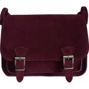 Kabelka Vera Pelle kabelka, kabelka přes rameno z pravé semišové kůže, červená