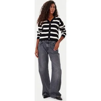 Dámský svetr Vero Moda Kardigan Saba 10331794 Černá Regular Fit L