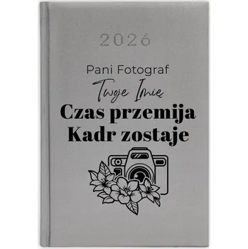 Kalendář Knižní kalendář 2026 A5 FunnyCase stříbrný