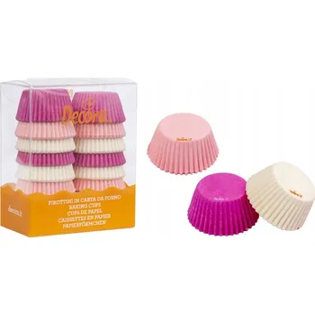 Jednorázové nádobí Formičky na muffiny, košíčky mini papírové 32 x 22 mm pastelové 200 ks