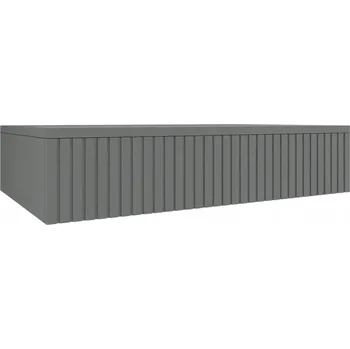 Toaletní stolek Toaletní Stolek MEBLE DUBOWIK grafit, odstíny šedé, šedá matná 90 x 15 x 40 cm