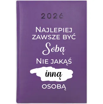 Kalendář Knihový kalendář 2026 A5 fialový
