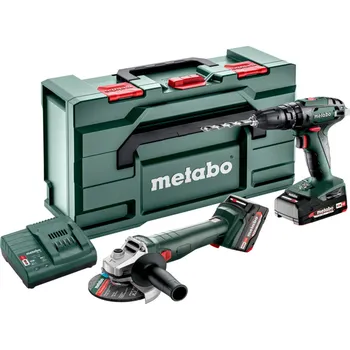 Vrtačka Metabo Combo Set 2.4.4 18V (SB 18 + W 18 L 9-125+18V/1x2,0Ah+18V/1x4,0Ah) MetaBox 685205500 free_store_pickup