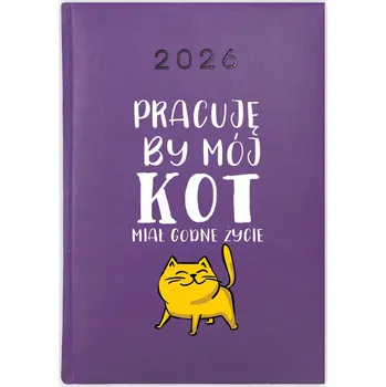 Kalendář Knižní kalendář 2026 A5 FunnyCase fialový