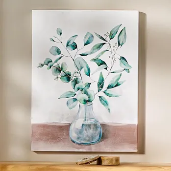 Weltbild Nástěnný obraz Eukalyptus v kulaté váze 495635