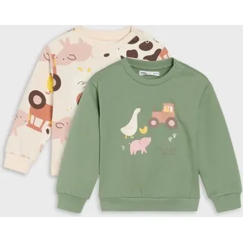 Chlapecké oblečení Sinsay - Sada 2 mikin - zelená - 011FX-97X - 011FX-97X-98