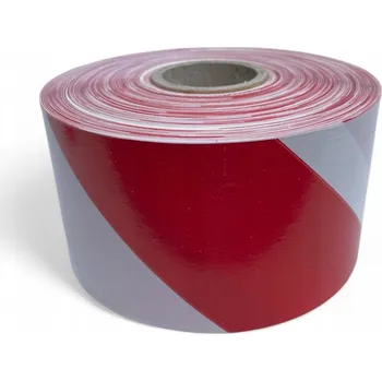 Lepicí páska Výstražná páska Irge-System bílo-červená 500 m x 70 mm