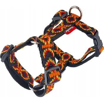 Postroj pro psa Champion Postroj pro psy s nastavitelným popruhem Guard 70 Červená Aztek (Červený aztécký vzor)