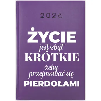 Kalendář Knihový kalendář 2026 A5 fialový