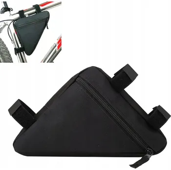 brašna na kolo TROJÚHELNÍKOVÝ RÁM TAŠKA BAR ČERNÝ POLYESTER NA KOLO