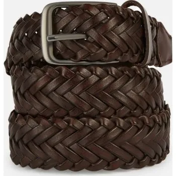 Opasek Pánský pásek GEOX BELT TMAVĚ HNĚDÁ 105