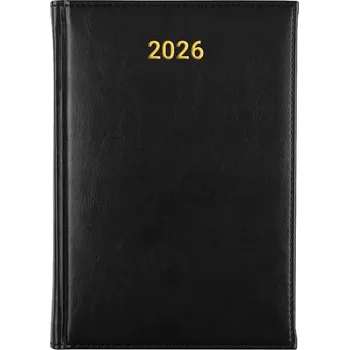 Diář Knižní kalendář 2026 A5 FunnyCase černý