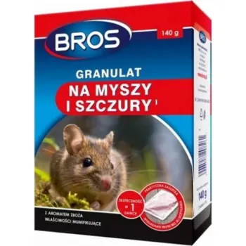 Hubení hlodavce Bros Granule pro myši a potkany 100g