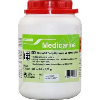 Zdravotnický materiál Medicarine dezinfekční přípravek tbl.300