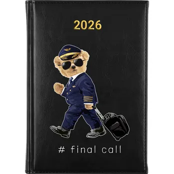 Kalendář Knižní kalendář 2026 A5 FunnyCase černý