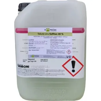 výroba alkoholu Solfitan 40% 25 kg Hmotnost CZ: 25 kg