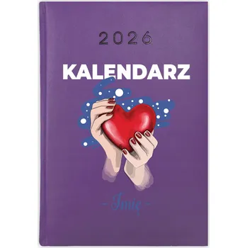 Kalendář Knihový kalendář 2026 A5 fialový