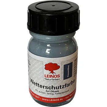 Olej na dřevo LEINOS 850.123 - Venkovní olejová barva - Fríská modrá 30ml