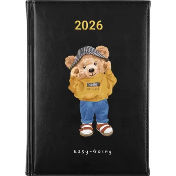 Kalendář Knižní kalendář 2026 A5 FunnyCase černý