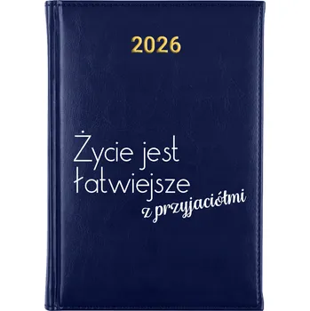 Kalendář Knižní kalendář 2026 A5 modrý