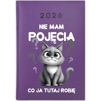 Kalendář Knihový kalendář 2026 A5 fialový