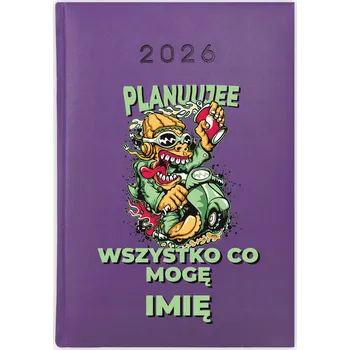 Kalendář Knižkový kalendář 2026 A5 Cute Cups fialový