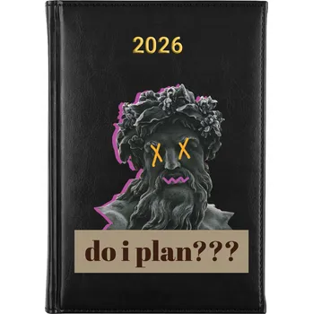 Kalendář Knižkový kalendář 2026 A5 černý