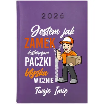 Kalendář Knižkový kalendář 2026 A5 Cute Cups fialový
