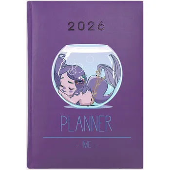 Kalendář Knihový kalendář 2026 A5 fialový