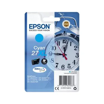 Epson 27XL - 17.7 ml - XL - azurová - originální - blistr s RF alarmem - inkoustová cartridge - pro WorkForce WF-3620, WF-3640,
