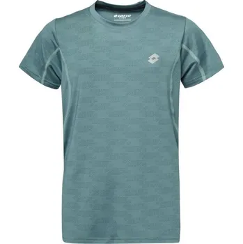 Chlapecké tričko Chlapecké sportovní triko Lotto AZAR 116/122 Tmavě zelená, Stříbrná