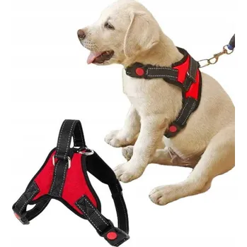 Postroj pro psa SILNÉ POSTROJE PRO PSA BEZ TLAČENÍ, NASTAVITELNÉ, VELIKOST L, NASTAVENÍ OBVODU 72-85 cm