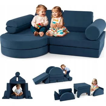 Pohovka Pohovka Costway 145 x 71 cm, modrá