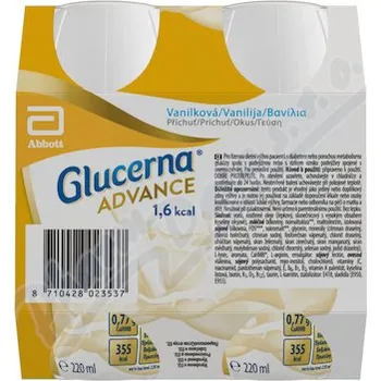 Speciální výživa Glucerna Advance 1.6kcal vanil.př.por.sol.4x220ml