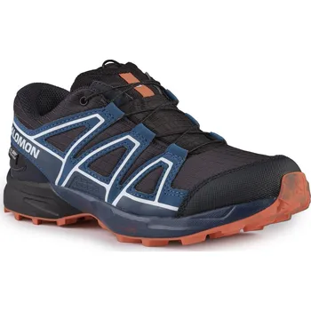Dětská treková obuv Salomon Speedcross WP J L47856700 - dark navy/dark blue/red orange 34