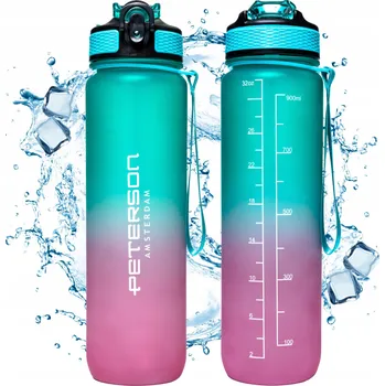 Láhev LAHEV NA PITÍ LÁHEV NA VODU 1L TRITAN BEZ BPA VZDUCHOTĚSNÁ S BRČKEM NÁUSTKEM SPORT