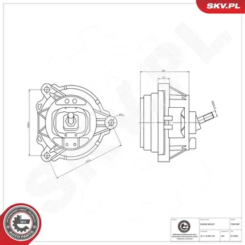 Zavěšení motoru Zavěšení motoru ESEN SKV 75SKV087