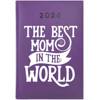 Kalendář Knihový kalendář 2026 A5 fialový