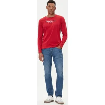 Pepe Jeans S dlouhým rukávem Eggo Long N PM5010135 Červená Regular Fit M