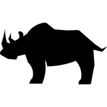 Samolepicí dekorace na vozidlo Samolepka na auto nosorožec 3s, 15 cm x 8 cm