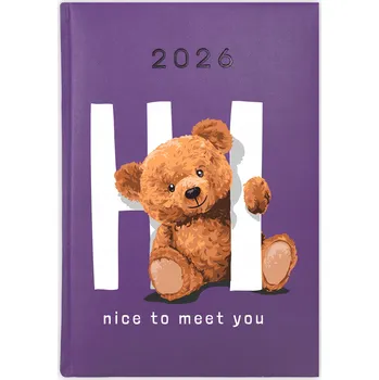 Kalendář Knižní kalendář 2026 A5 FunnyCase fialový