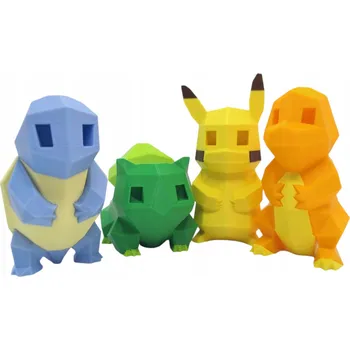 Figurka Pokémon Pikachu - Low Poly