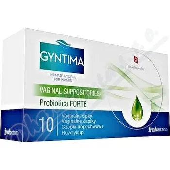 Intimní hygienický prostředek Gyntima Probiotica Forte vaginální čípky 10 ks